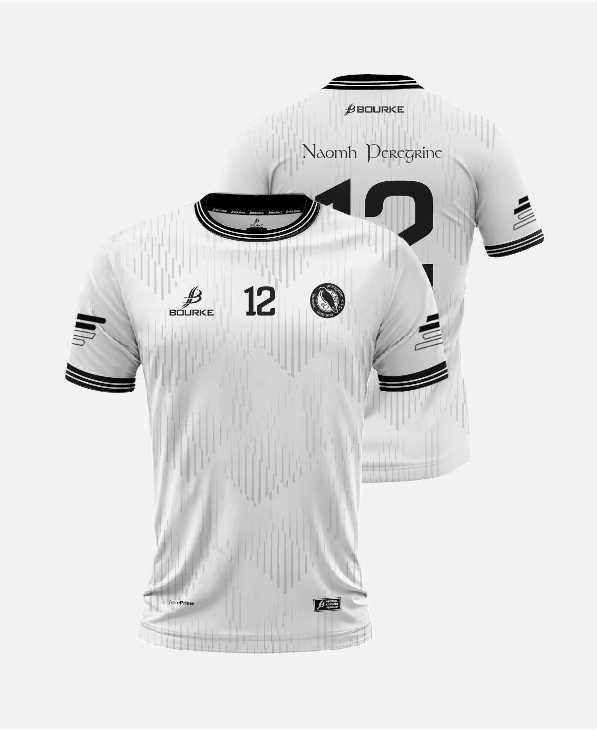 St Peregrines GAA Training Jersey (White/Black)