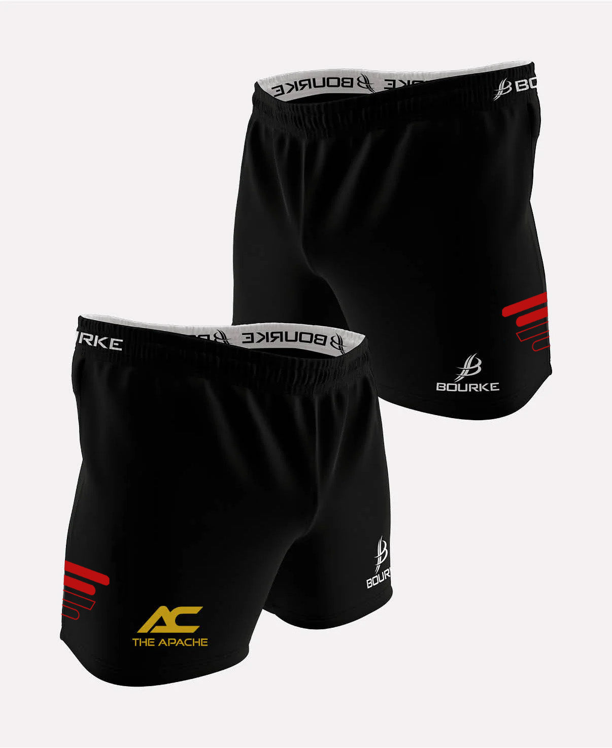 Team Cacace Flex Shorts (Black/Red)
