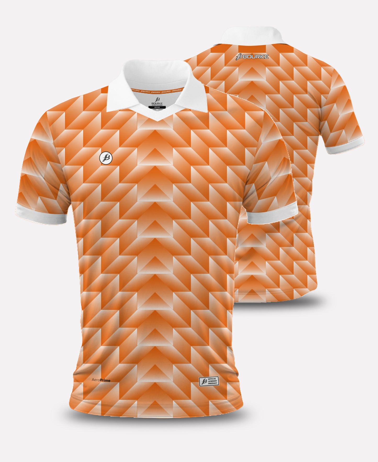TEASRA RETRO Adult Jersey (Orange/White)