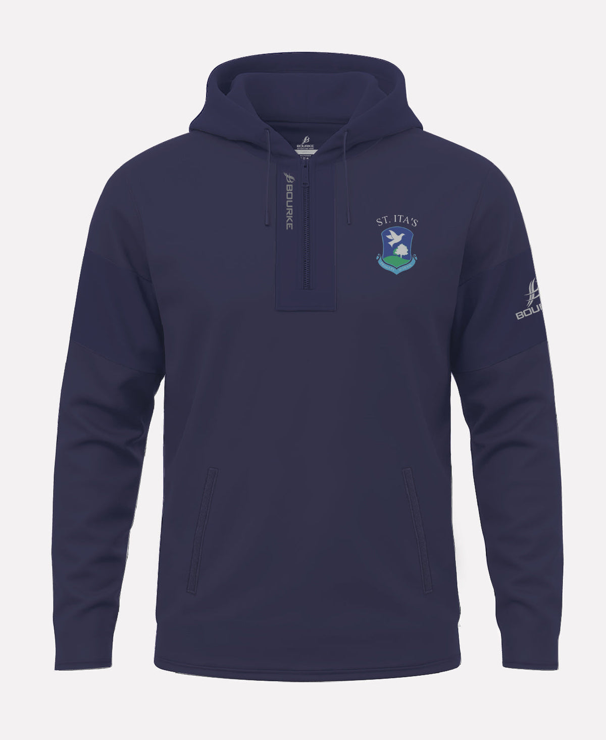 St Itas PS Belfast TEASRA Half Zip Hoodie (Navy)