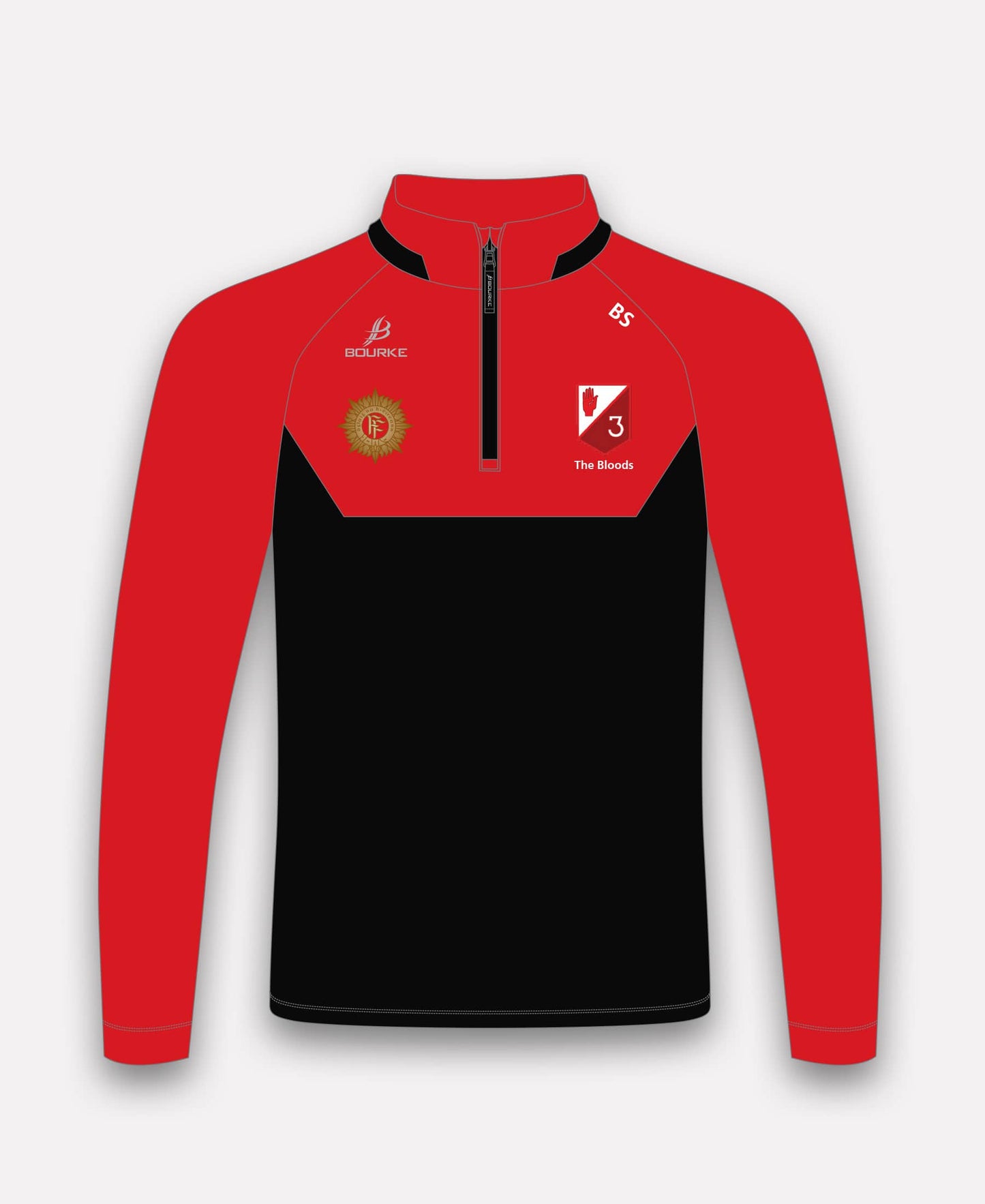 3rd Infantry Battalion BARR Half Zip (Black/Red)