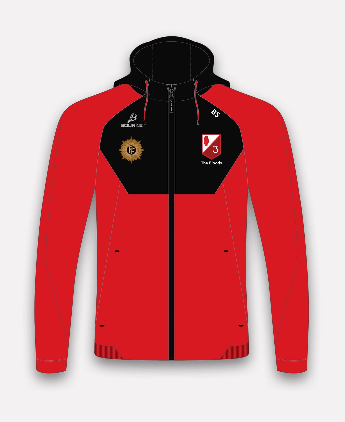 3rd Infantry Battalion BARR Hoody (Black/Red)