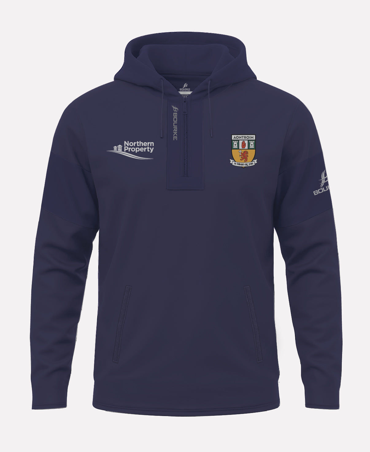 Antrim LGFA Senior TEASRA Half Zip Hoodie (Navy)
