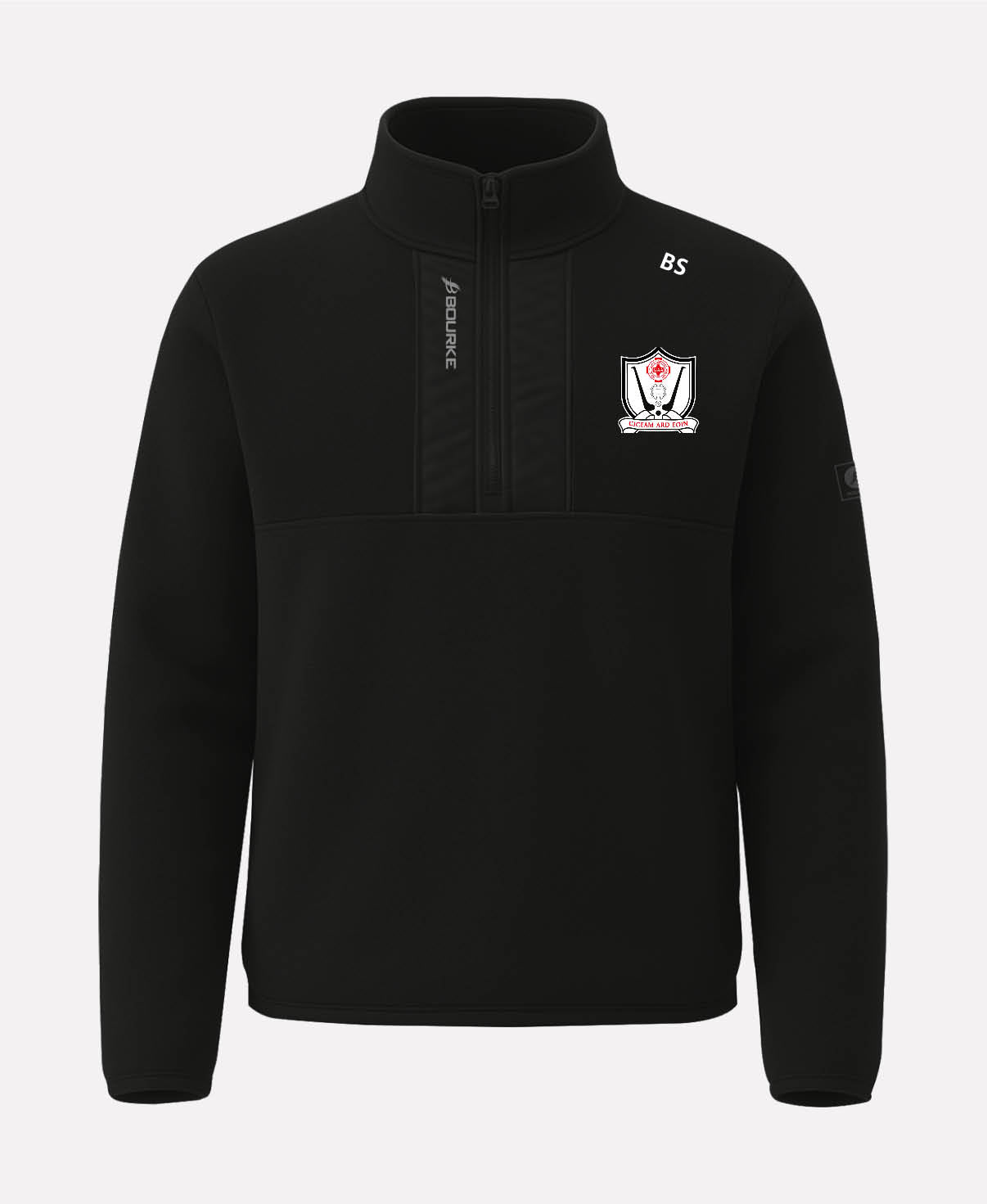 Ard Eoin Ciceam CLG TEASRA Half Zip Fleece (Black)