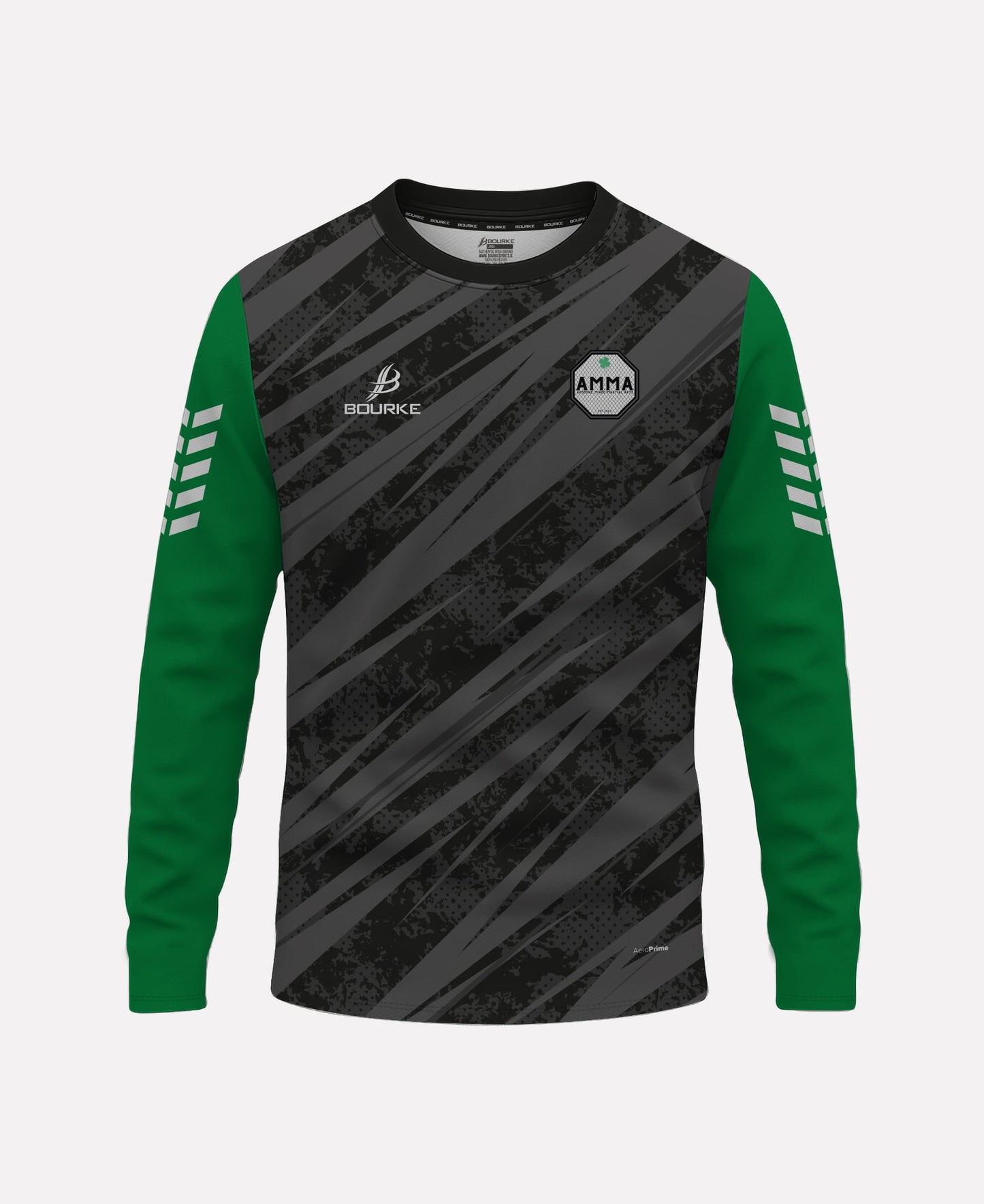 Ardoyne MMA Warm Up Crew Neck (Black/Green)