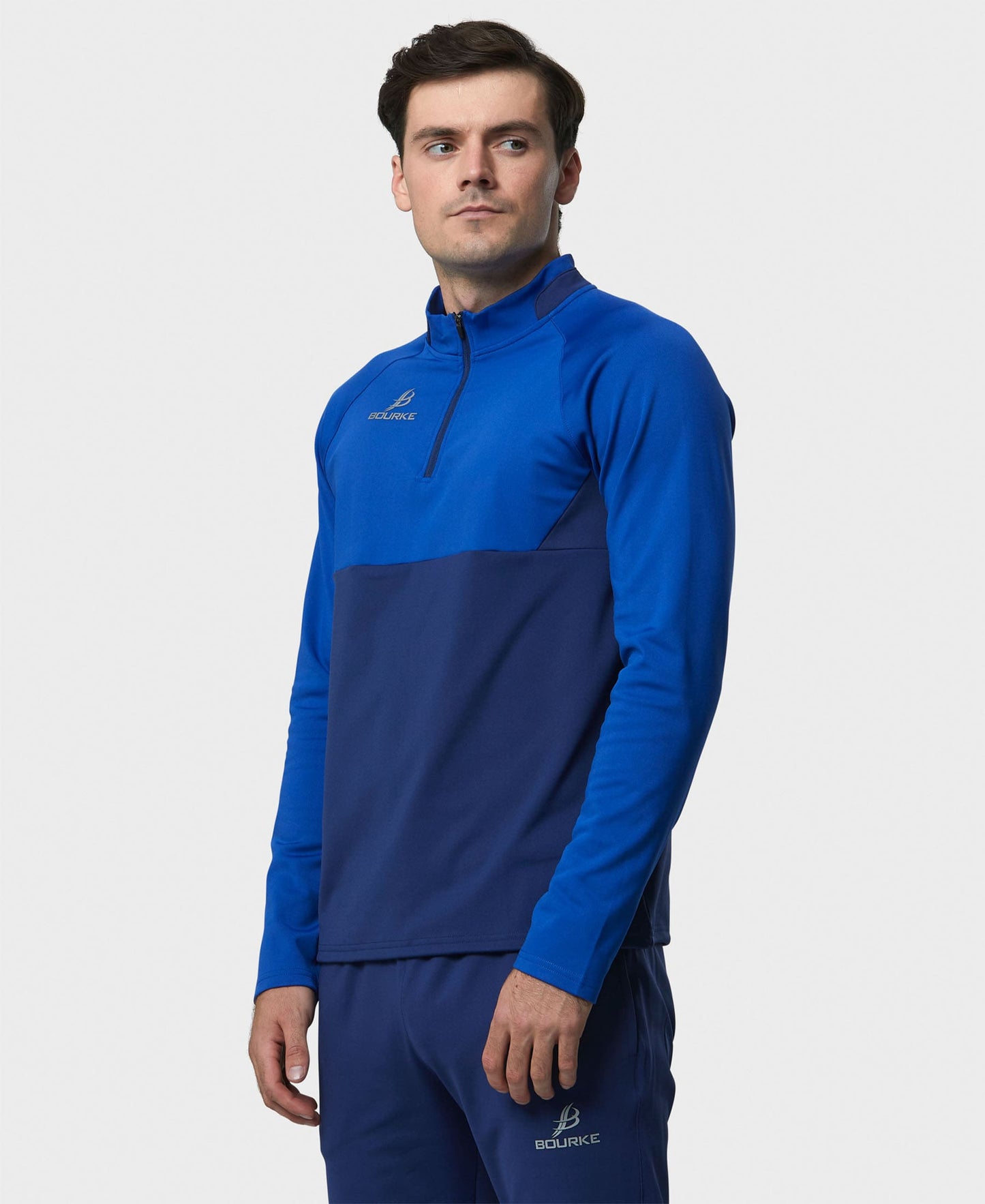 BARR Adult Half Zip (Navy/Blue)