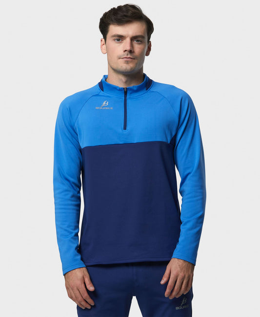 BARR Adult Half Zip (Navy/Sky)