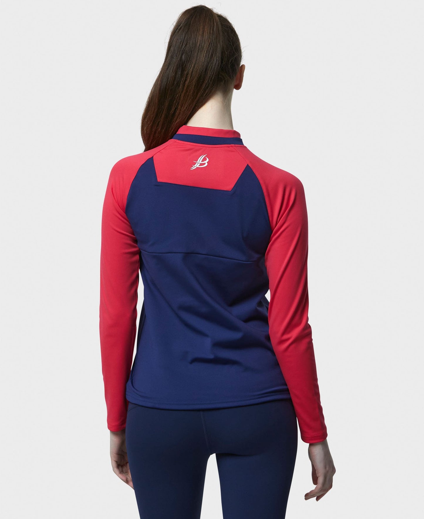 BARR Adult Half Zip (Navy/Pink)