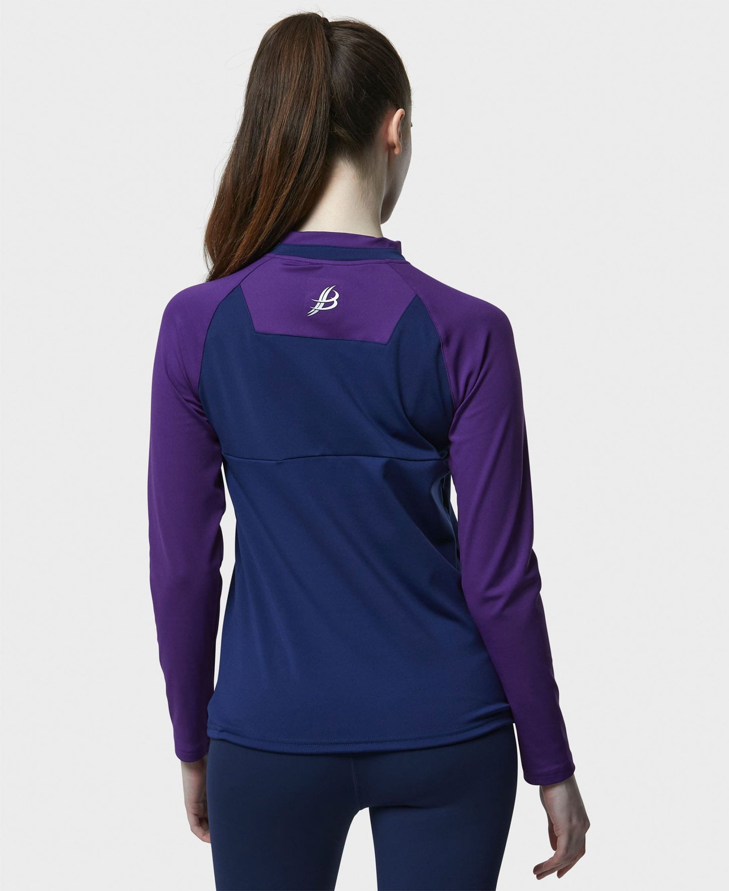 BARR Adult Half Zip (Navy/Purple)