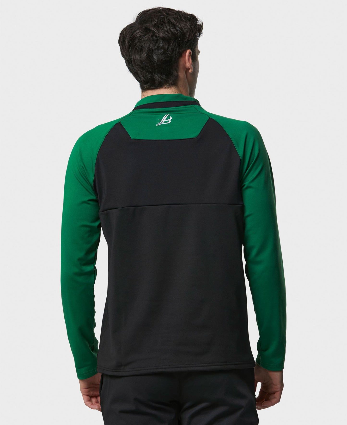 BARR Adult Half Zip (Black/Green)