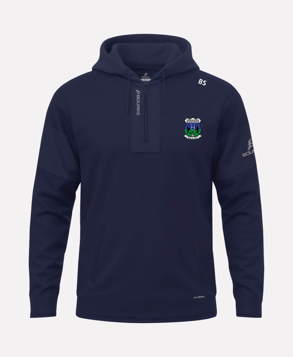 Ballina Juvenile GAA TEASRA Half Zip Hoodie (Navy)