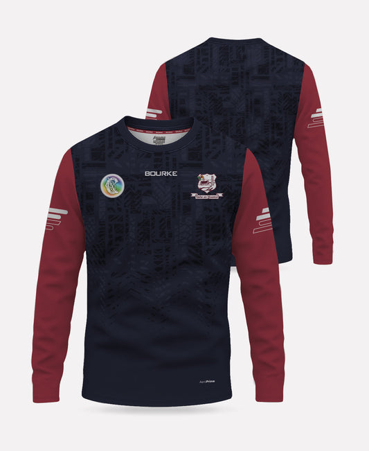Ballingarry Camogie Warm Up Crew Neck (Maroon/White)