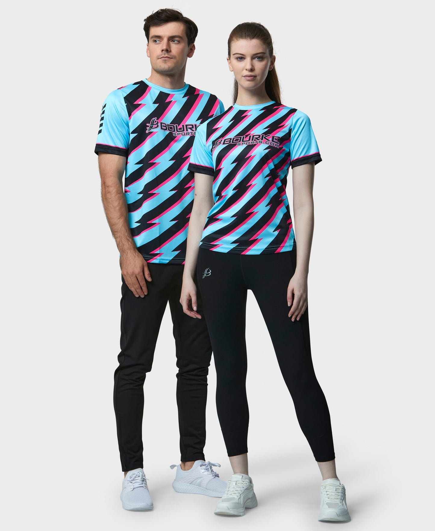 BARR Adult Jersey Cyan/Black/Pink