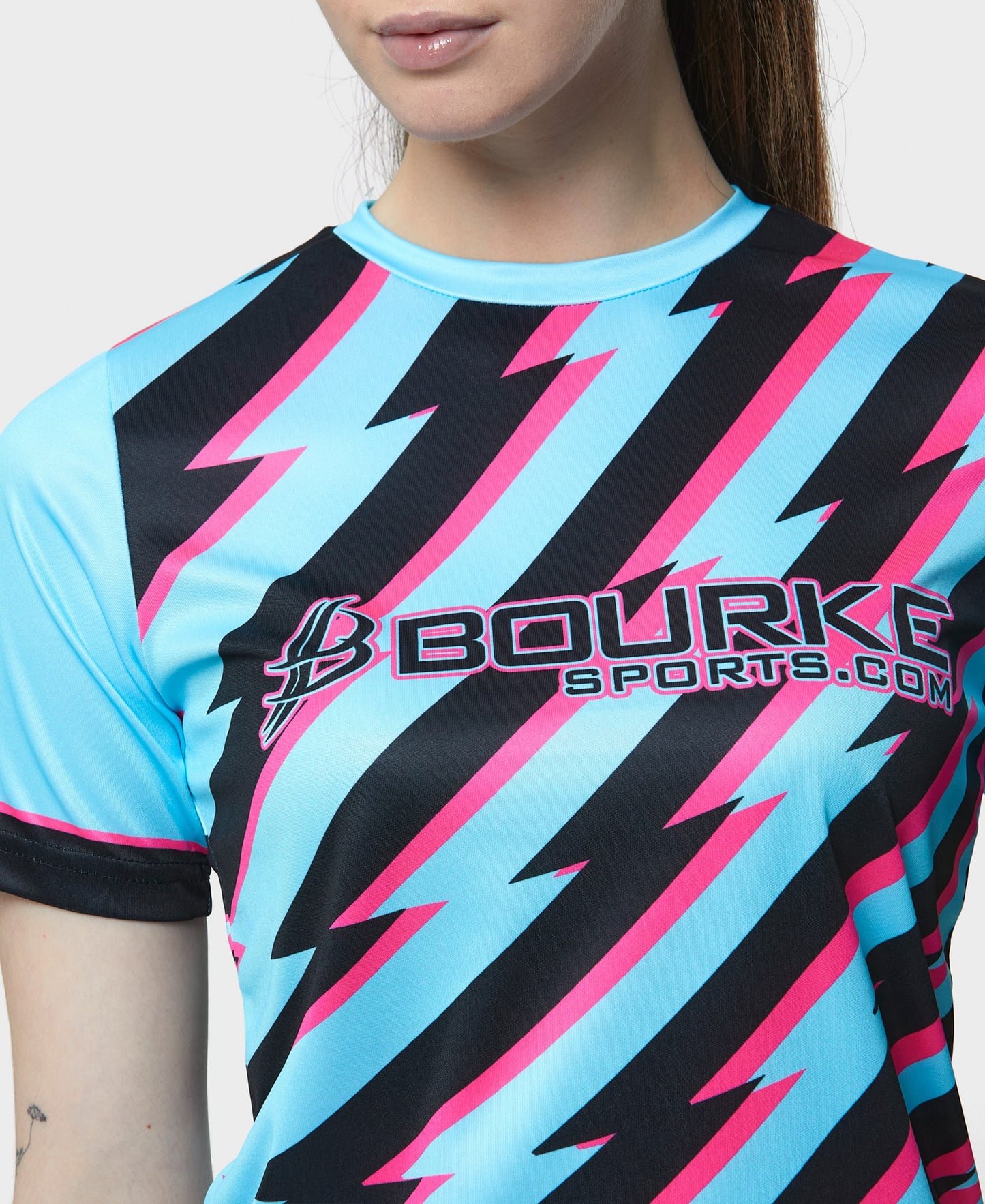 BARR Adult Jersey Cyan/Black/Pink