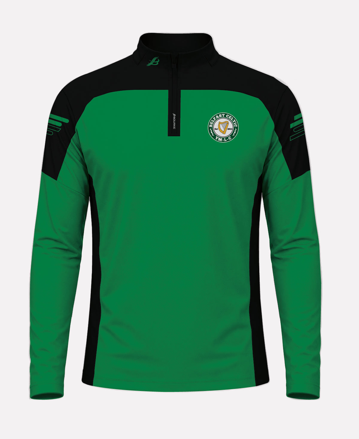 Belfast Celtic SORA Half Zip (Black/Green)