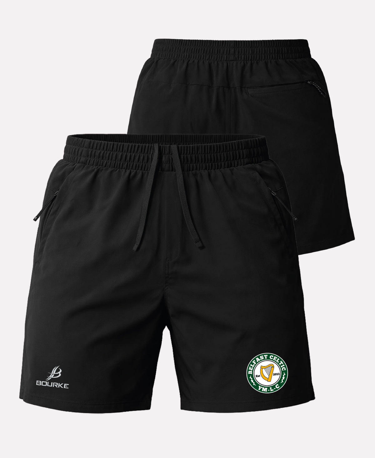 Belfast Celtic SORA Gym Shorts (Black)