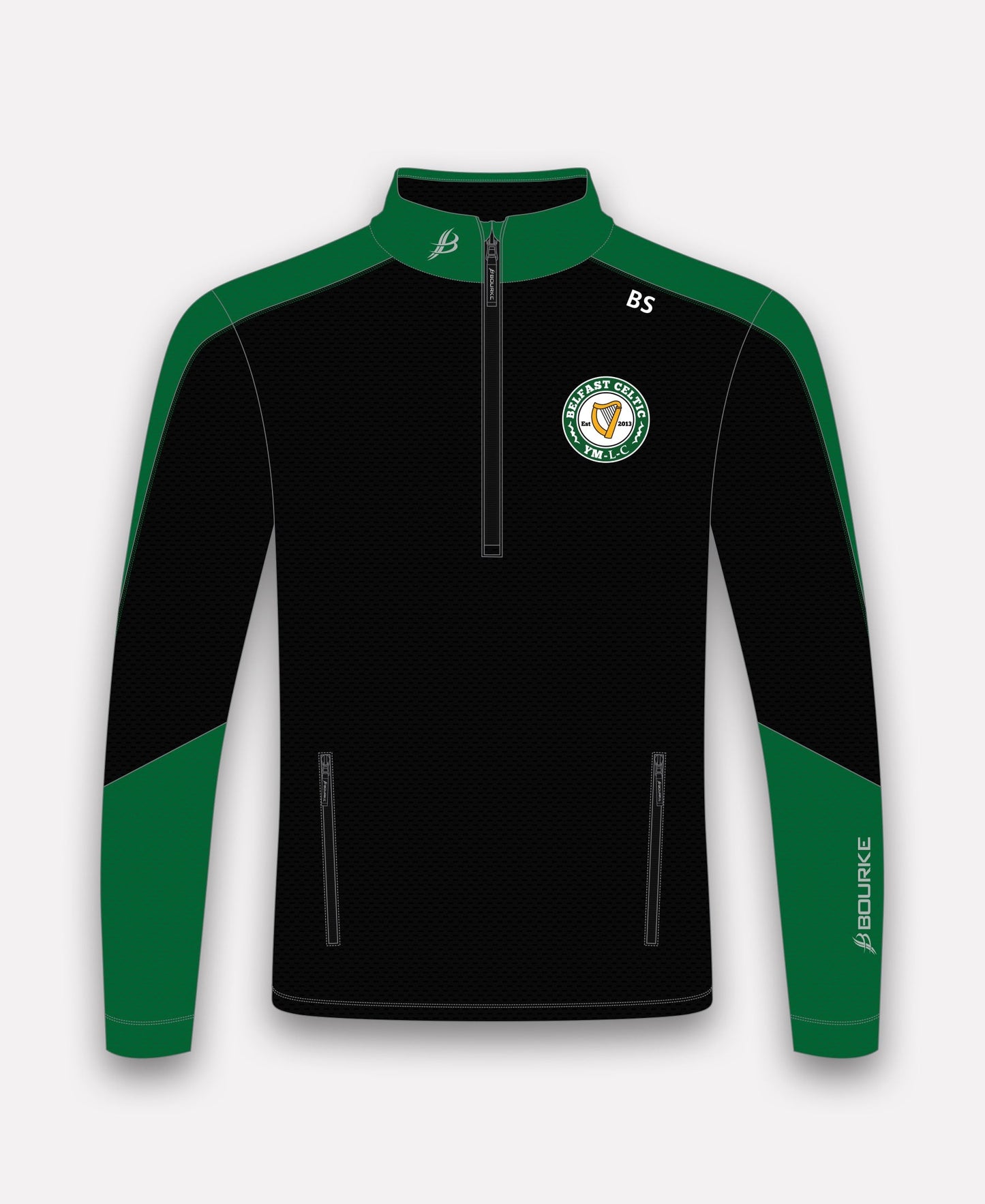 Belfast Celtic Croga Half Zip (Green/Black)