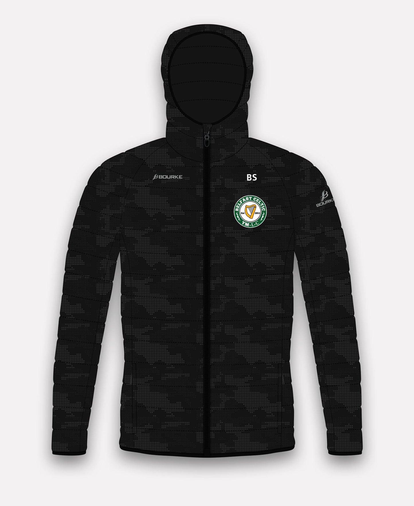 Belfast Celtic Reflective Camo Jacket (Black)