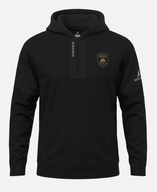 Belfast Forest FC TEASRA Half Zip Hoodie (Black)