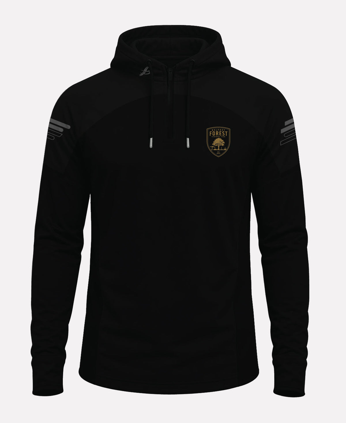 Belfast Forest FC SORA Half Zip Hoodie (Black)