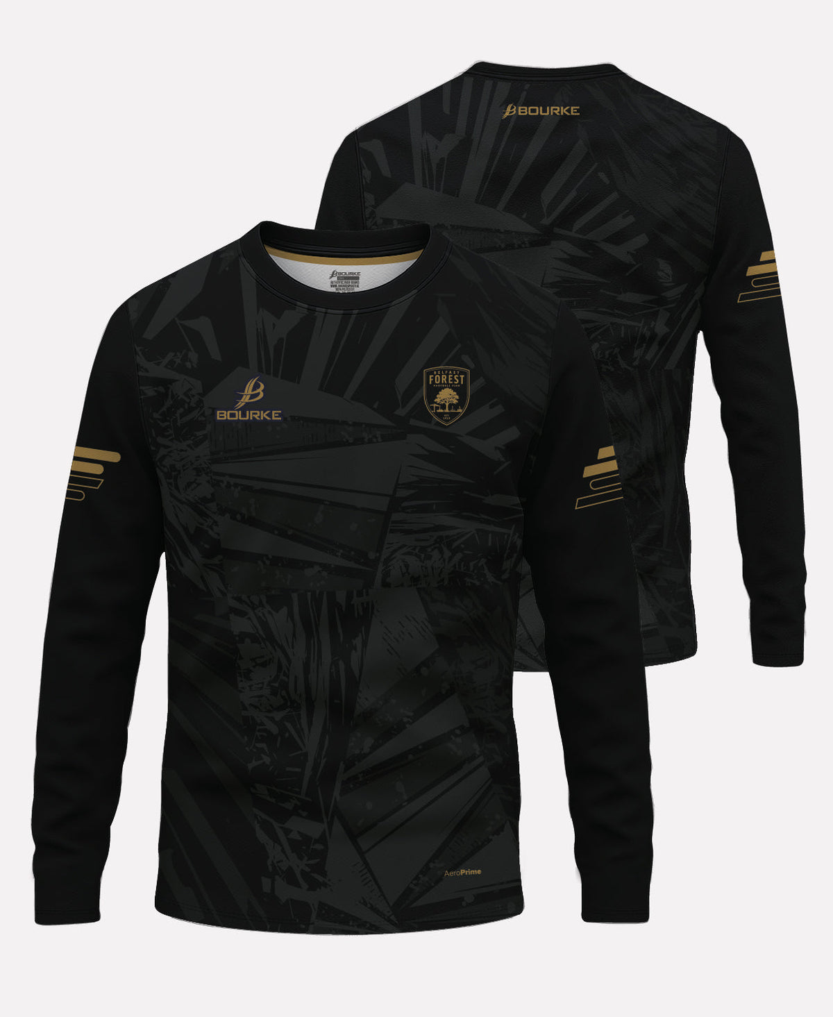 Belfast Forest FC Warm Up Crew Neck (Black/Gold)