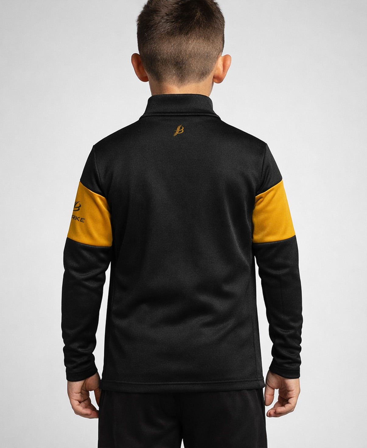 TEASRA Kids Half Zip (Black/Amber)