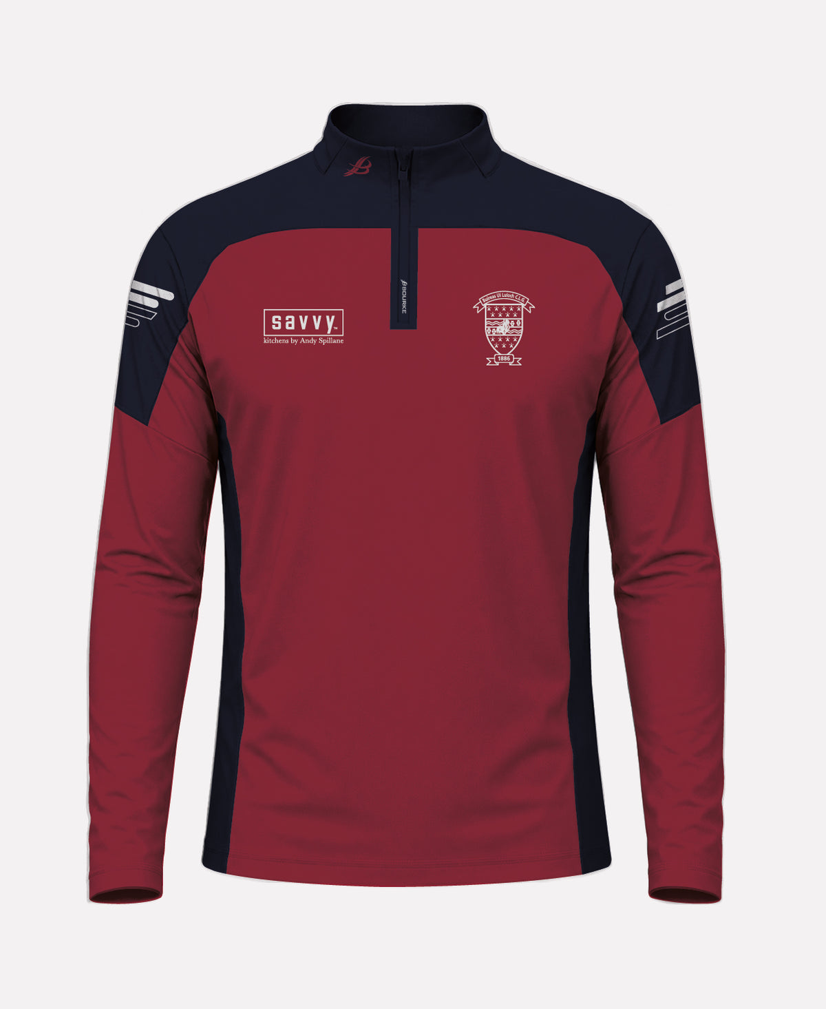 Borris-Ileigh GAA SORA Half Zip (Navy/Maroon)