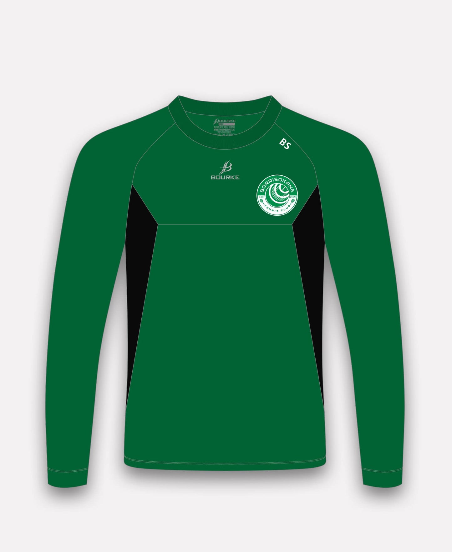 Borrisokane Tennis Club BARR Crew Neck (Green/Black)