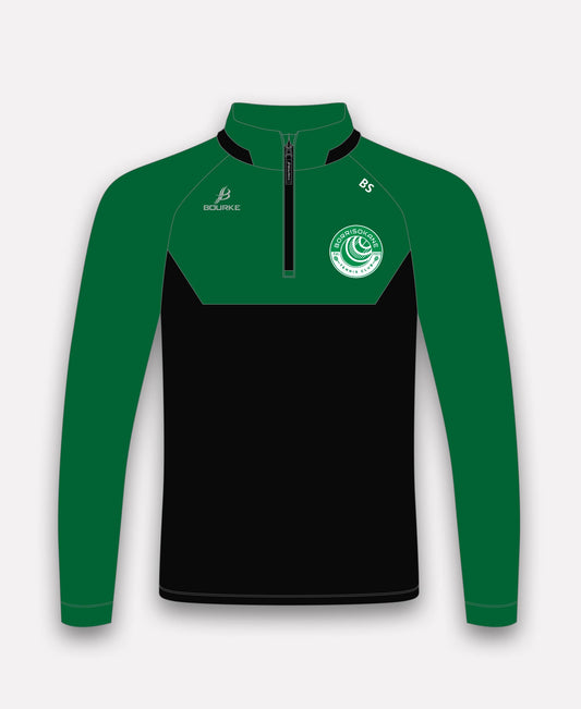 Borrisokane Tennis Club BARR Half Zip (Black/Green)