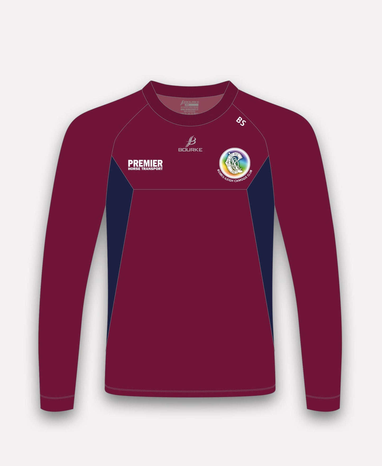 Borris-Ileigh Camogie BARR Crew Neck (Maroon/Navy)