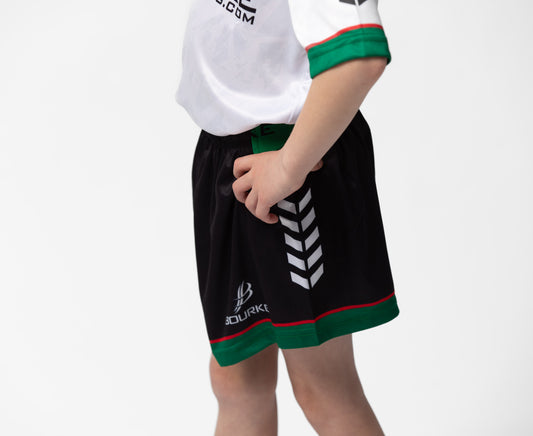 BARR Kids Shorts Black/Green/White