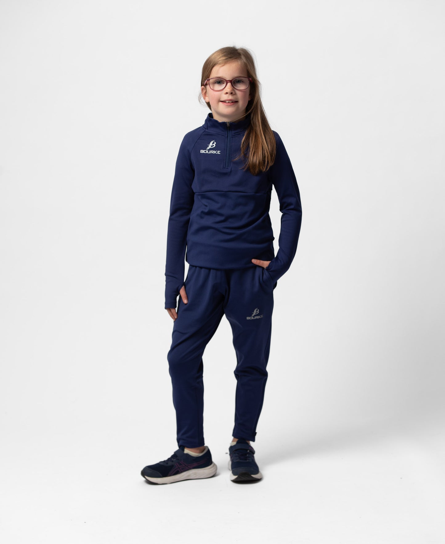 BARR Kids Half Zip (Navy)