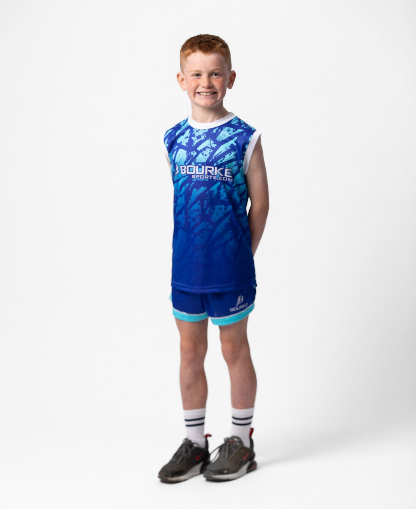 BARR Kids Singlet Blue