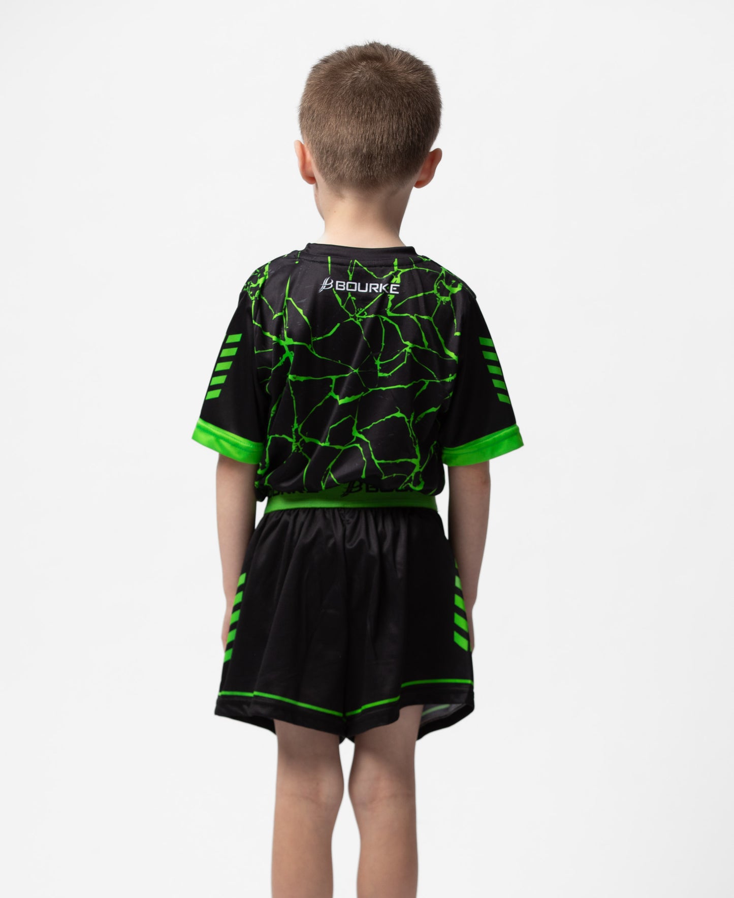 BARR Kids Jersey Black/Flo Green