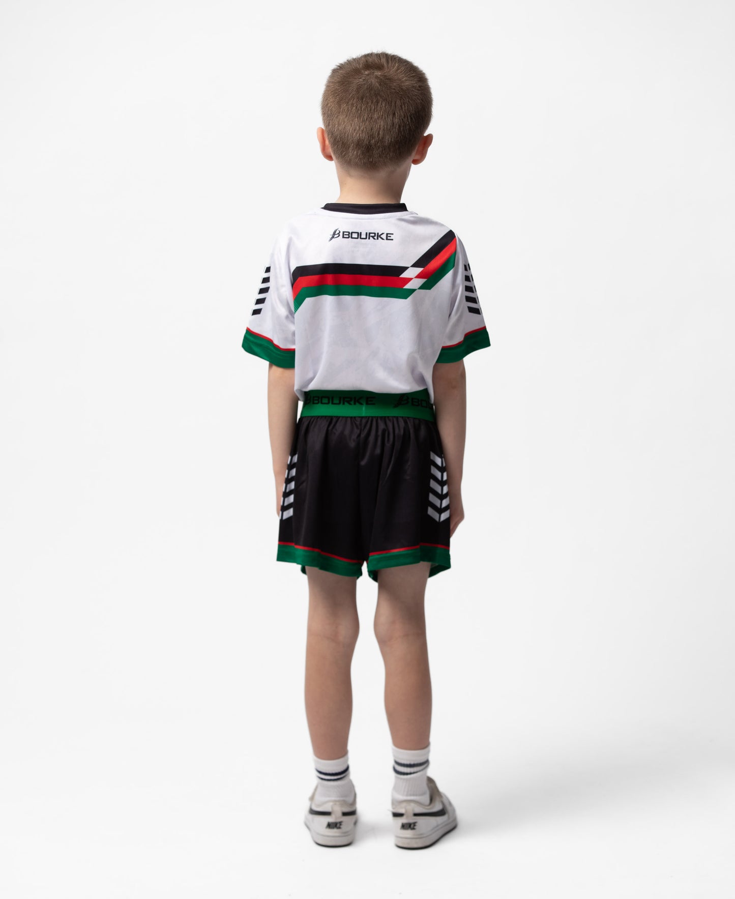 BARR Adult Shorts Black/Green/White