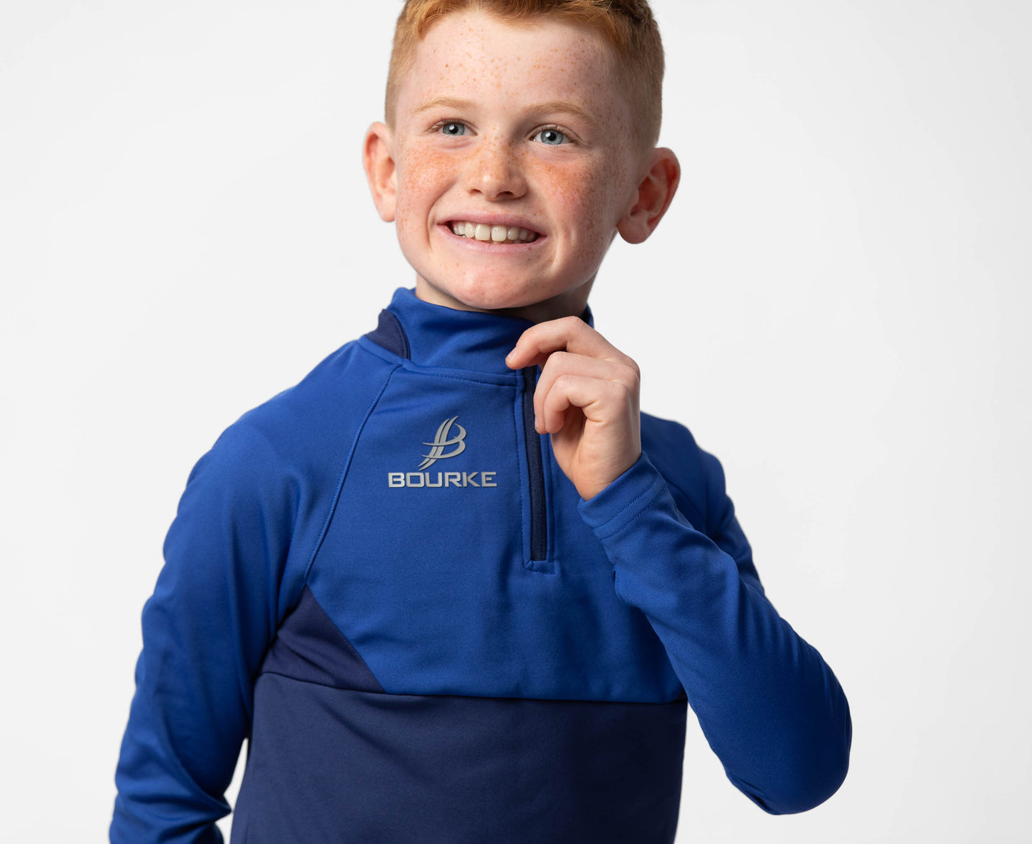 BARR Kids Half Zip (Navy/Blue)