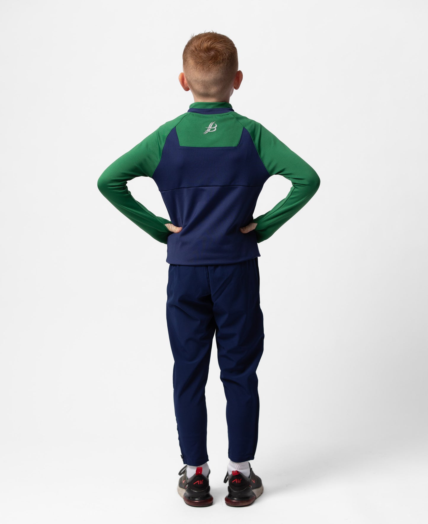 BARR Kids Half Zip (Navy/Green)