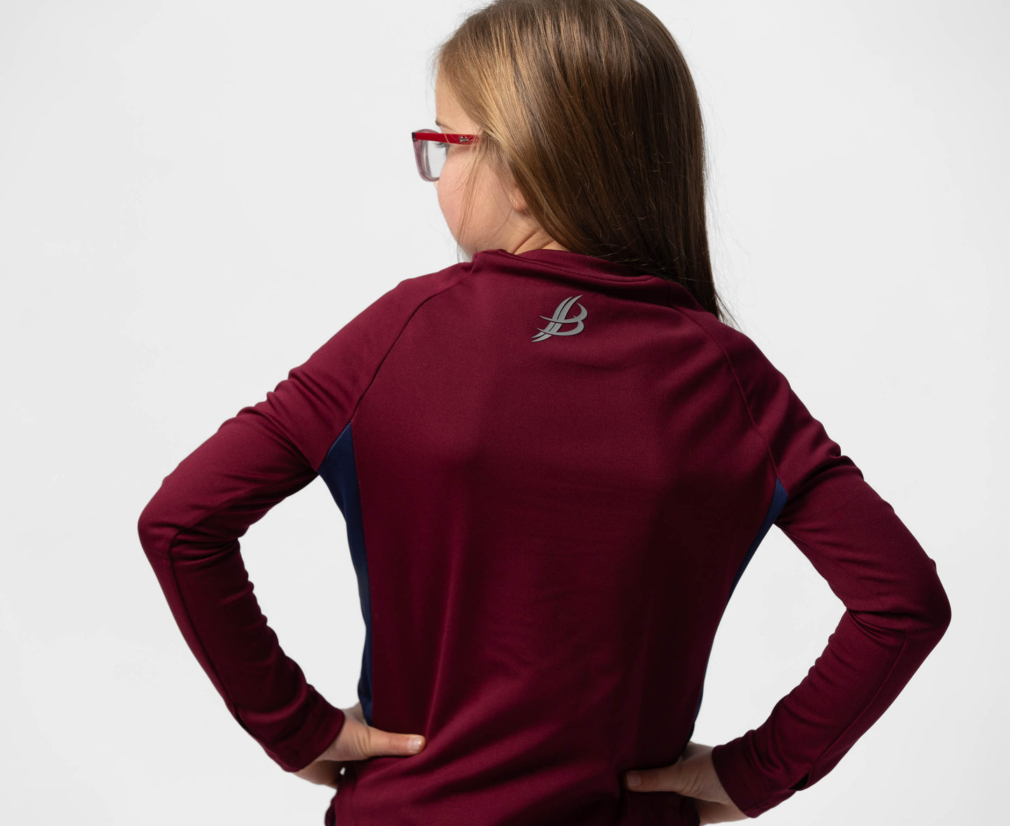 BARR Kids Crew Neck (Maroon/Navy)