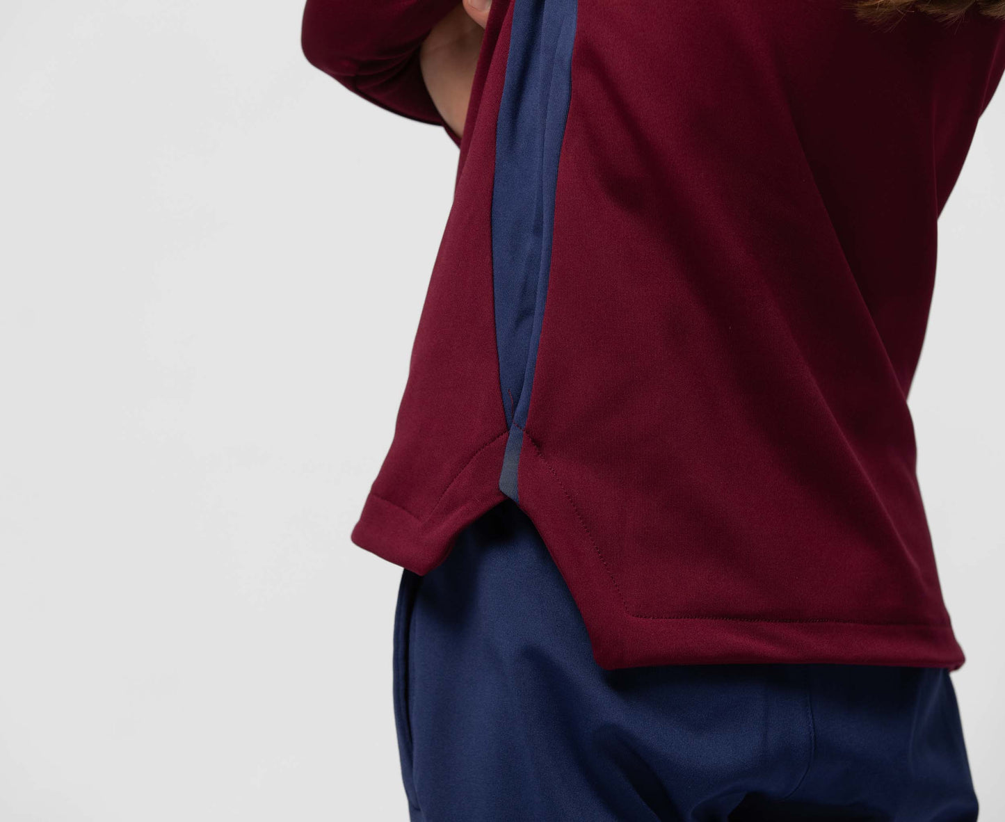 BARR Kids Crew Neck (Maroon/Navy)