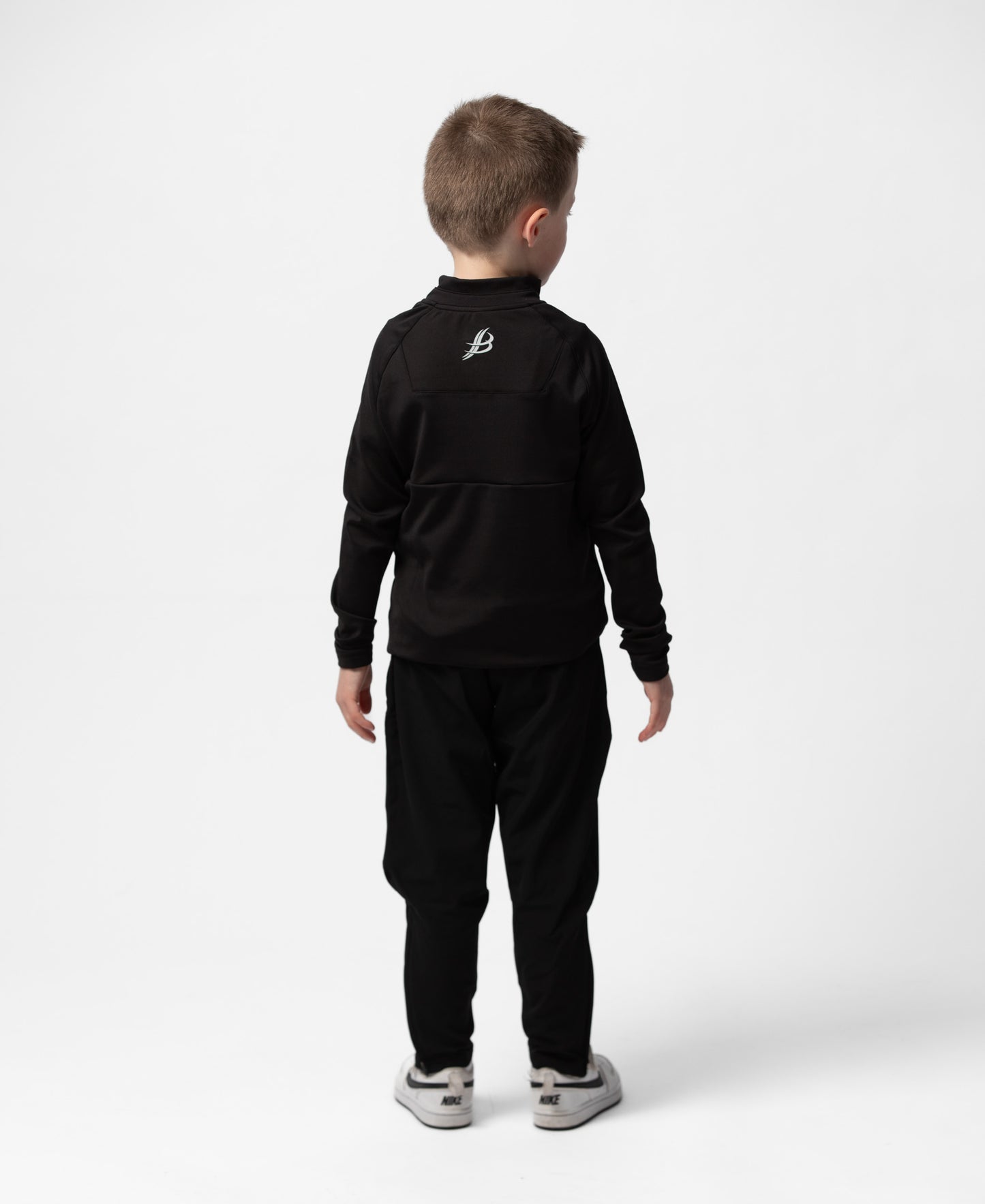 BARR Kids Half Zip (Black)