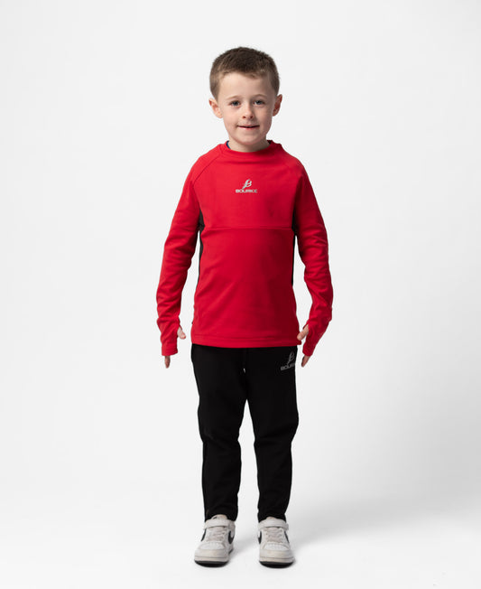 BARR Kids Crew Neck (Red/Black)