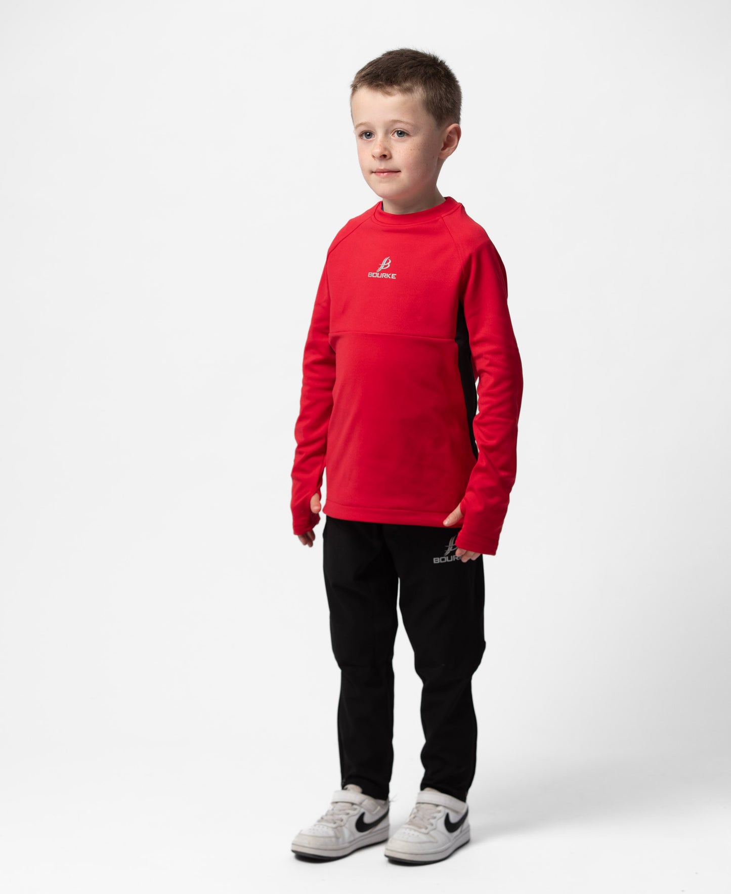 BARR Kids Crew Neck (Red/Black)