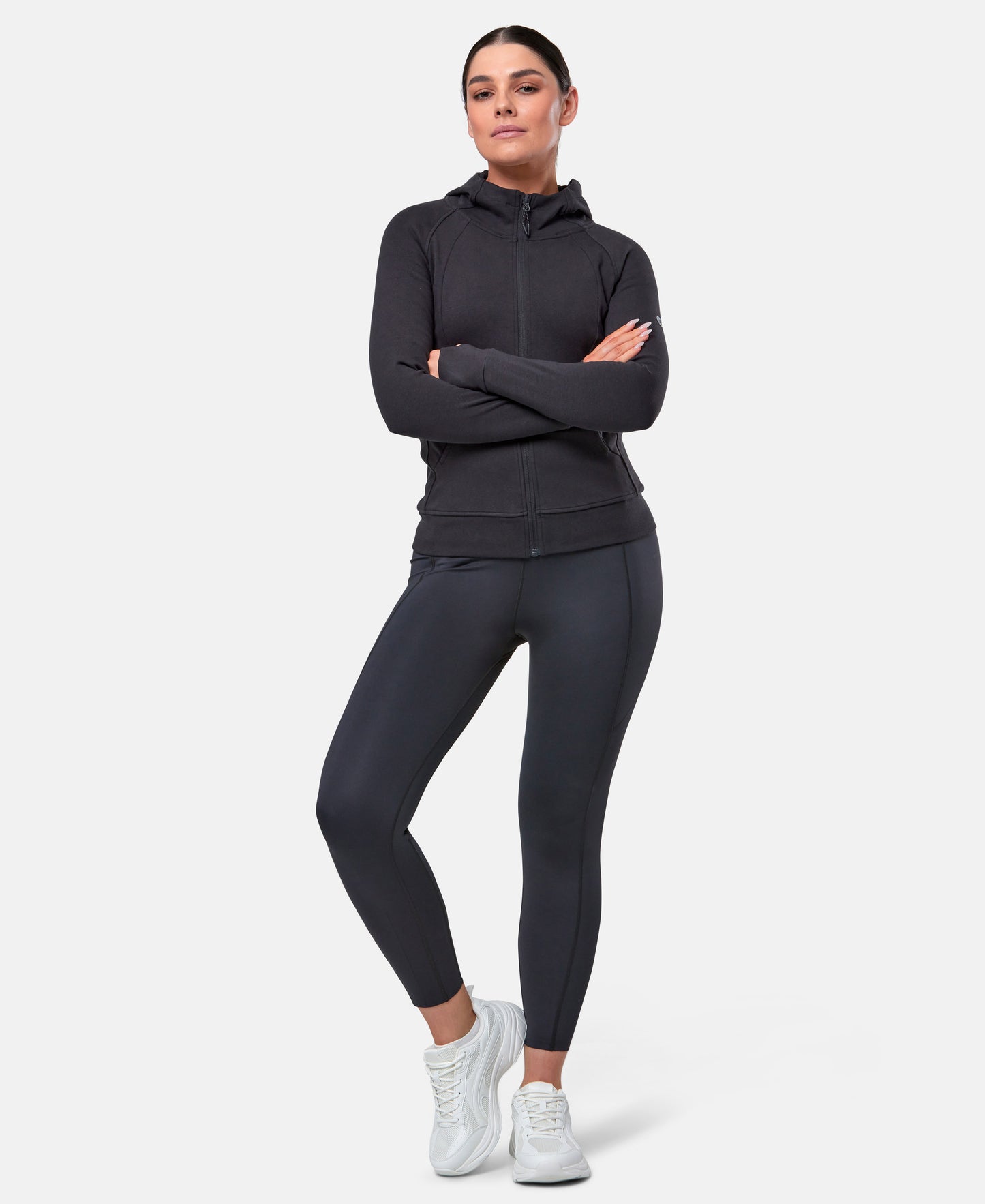 Women's Motion Full Zip Hoody (Charcoal Charge)