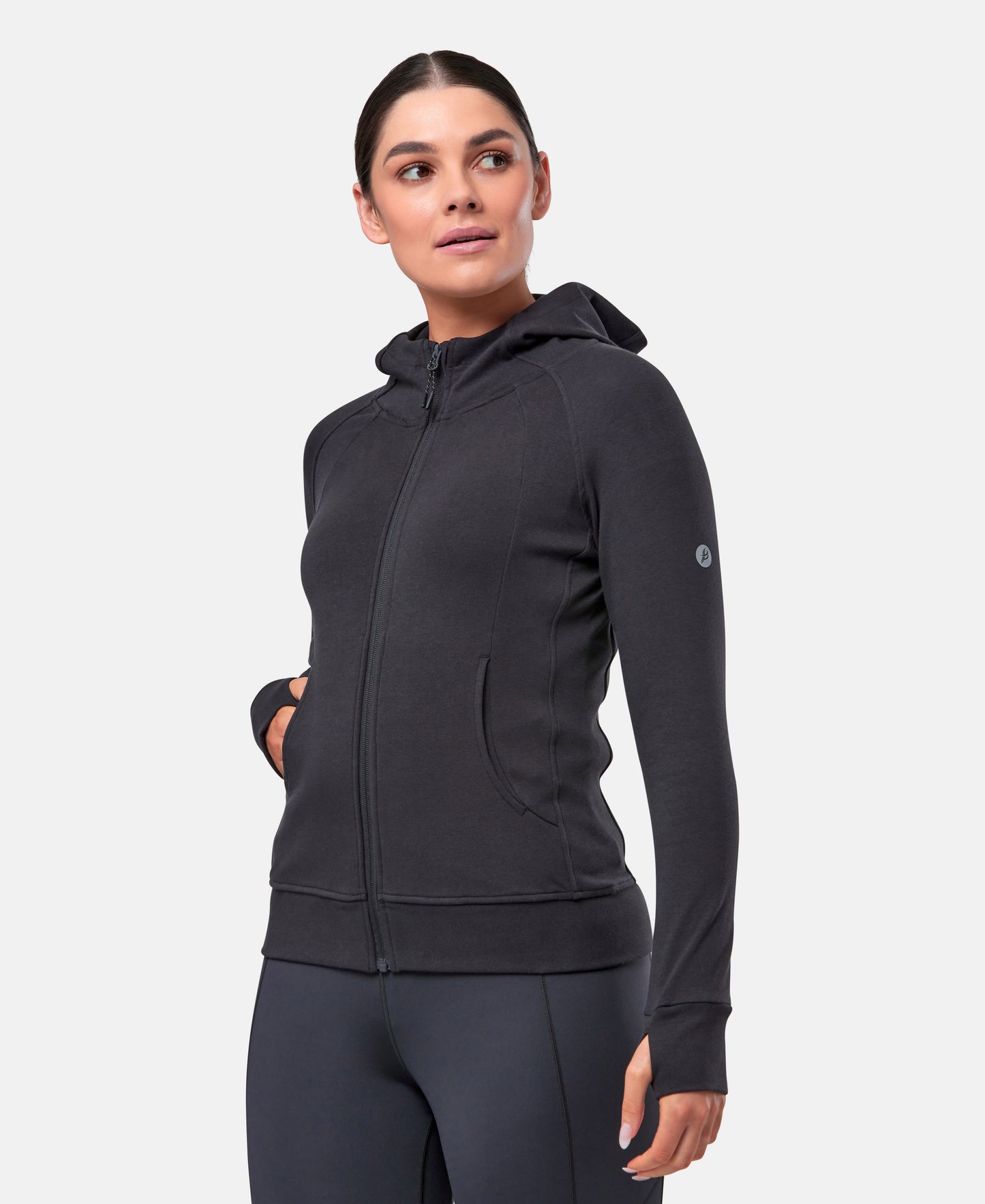 Women's Motion Full Zip Hoody (Charcoal Charge)