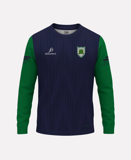 Carey Faughs Warm Up Crew Neck (Navy/Green)
