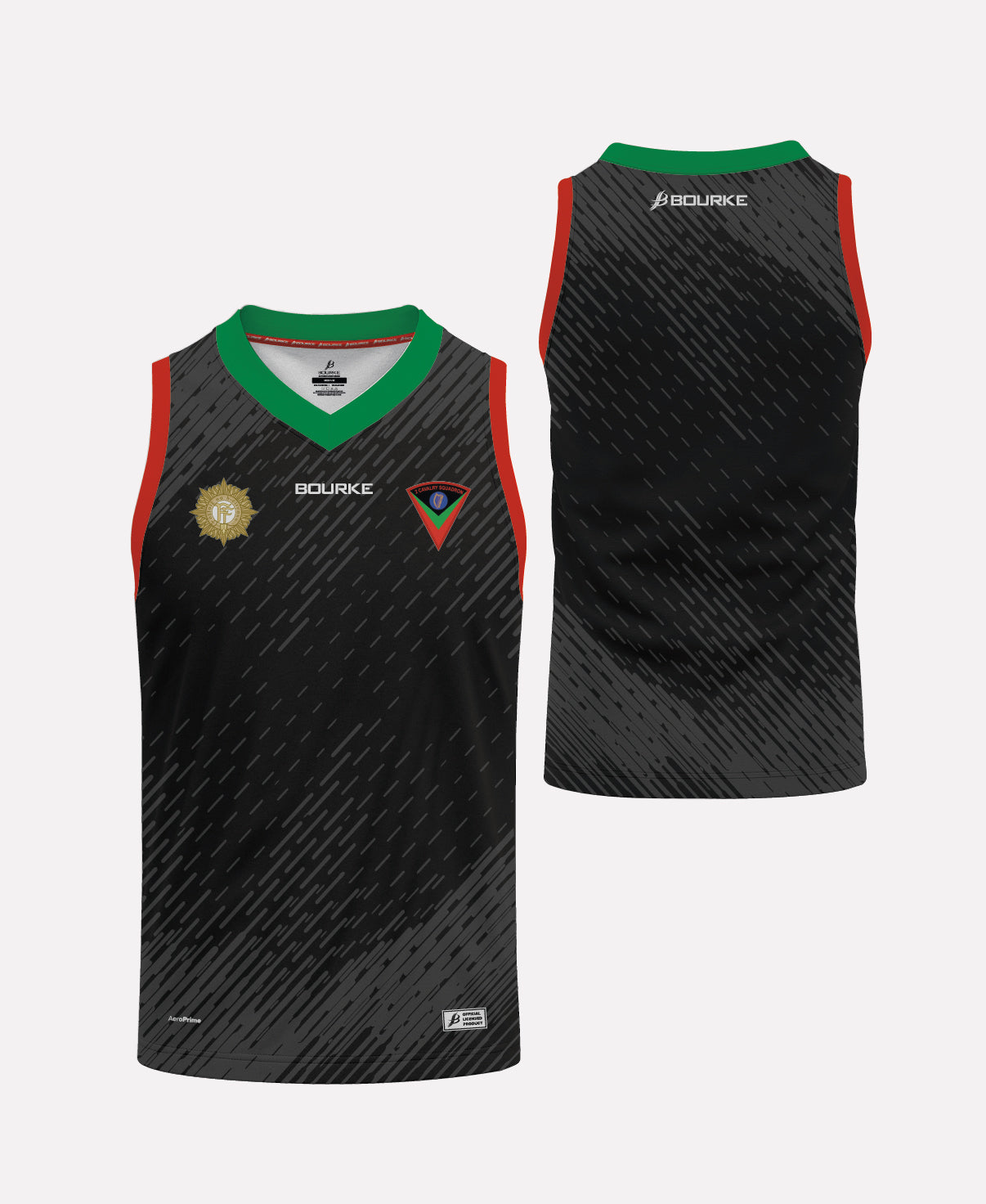 Cathal Brugha Barrack Singlet (Black/Green/Red)