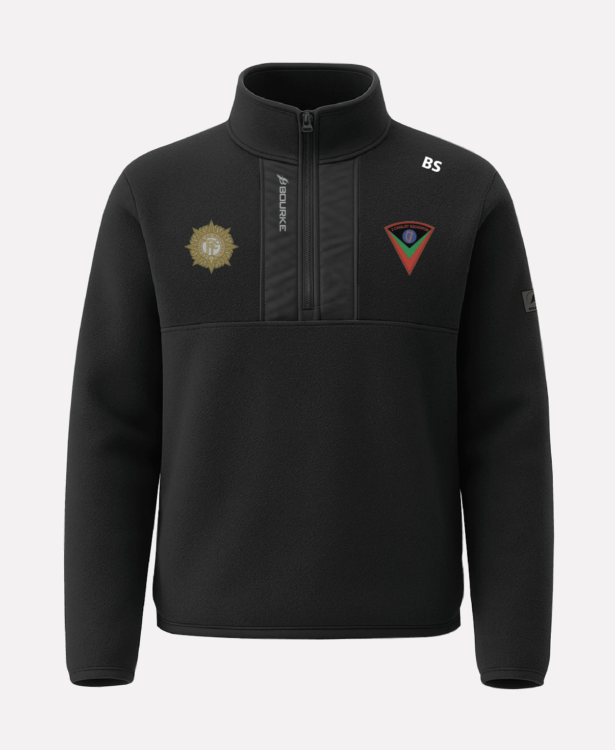 Cathal Brugha Barrack TEASRA Half Zip Fleece (Black)