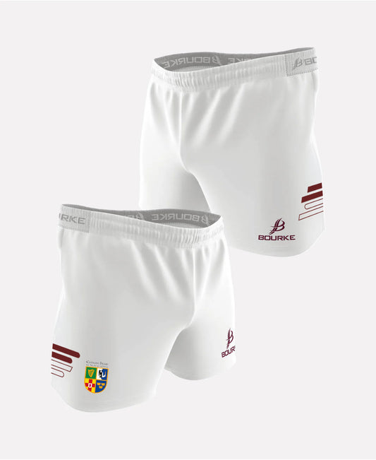 Civil Service Hurling Club Flex Shorts 2025/26 (White/Maroon)