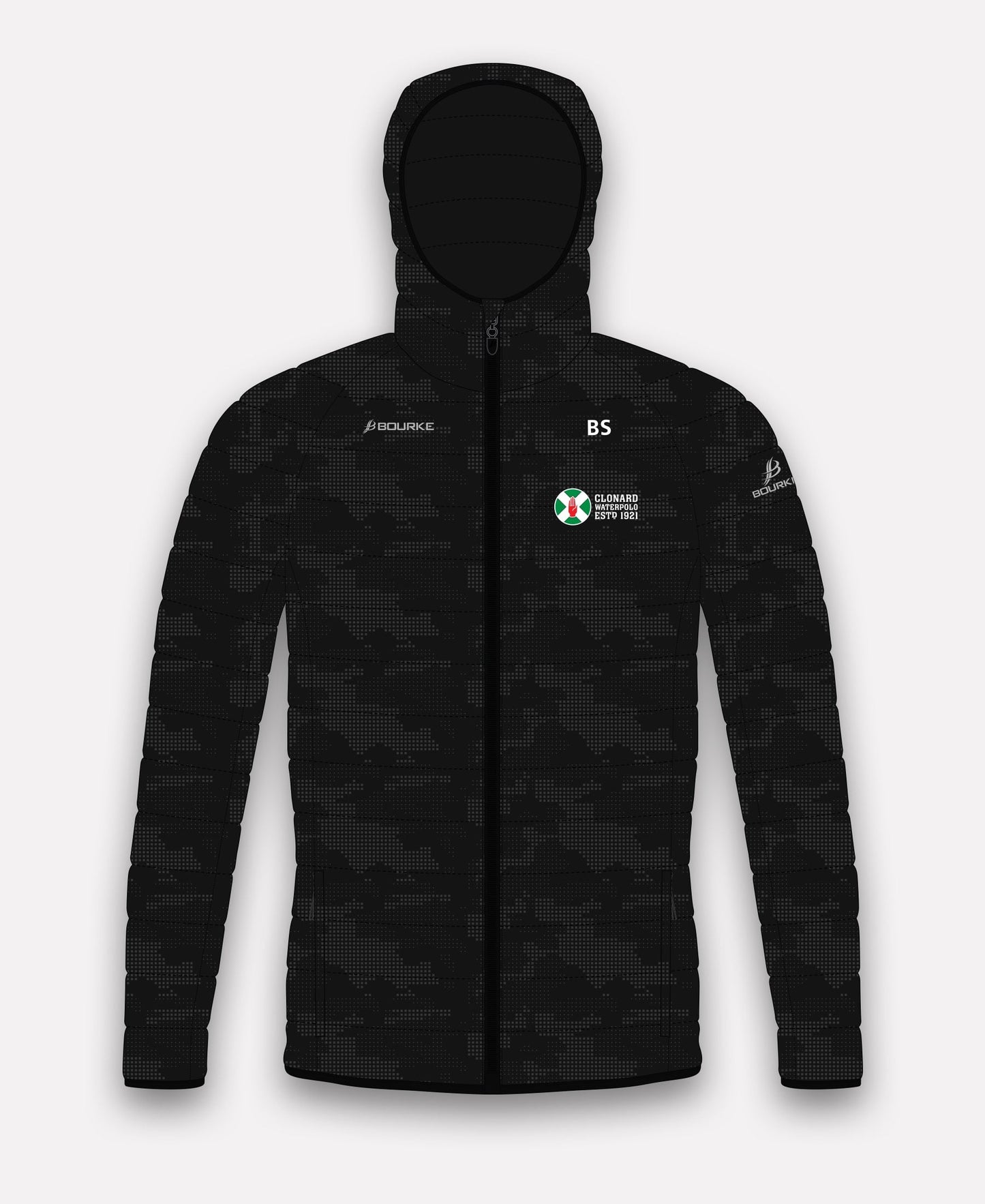 Clonard Waterpolo Reflective Camo Jacket (Black)