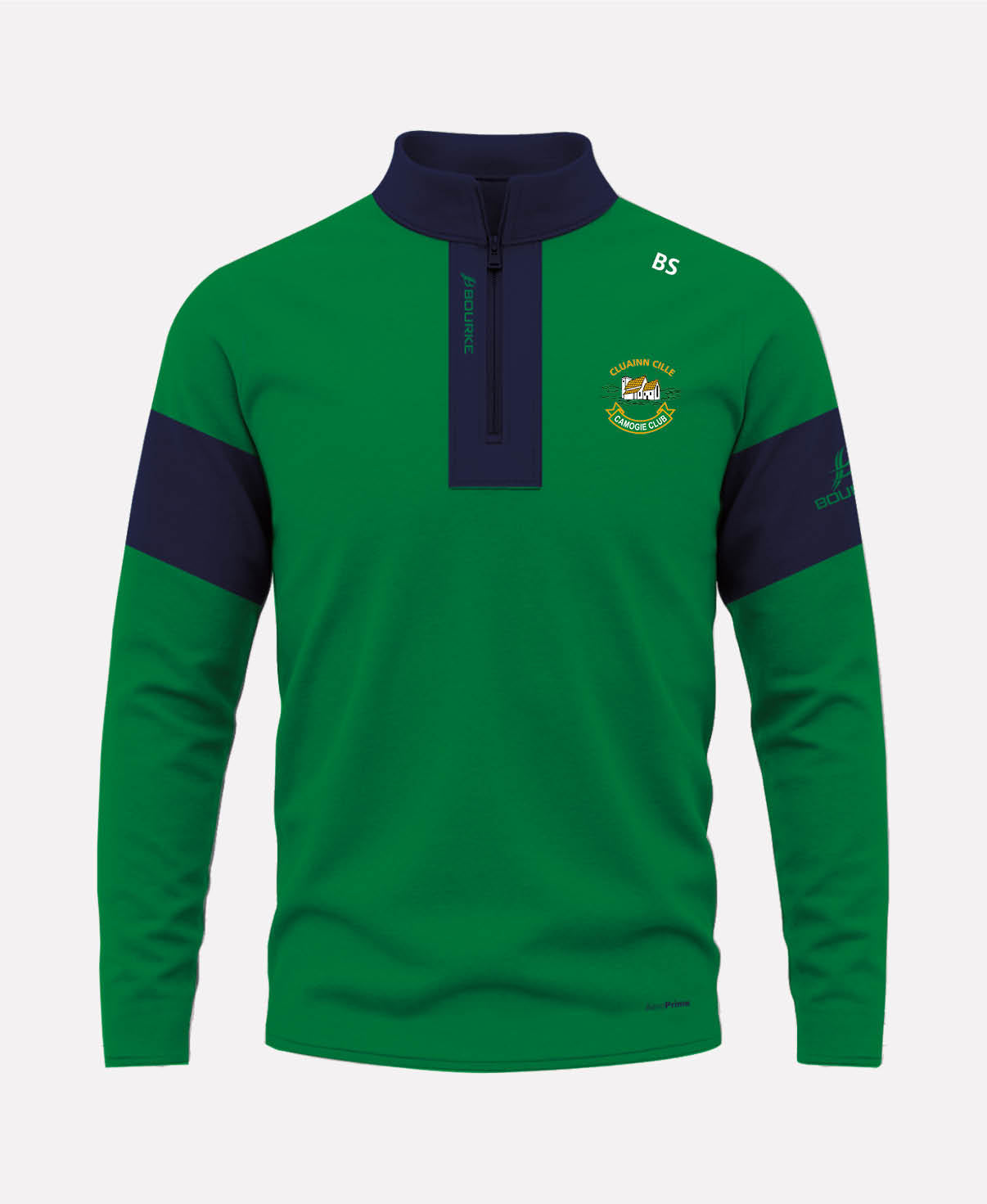 Clonkill Camogie TEASRA Half Zip (Green/Navy)